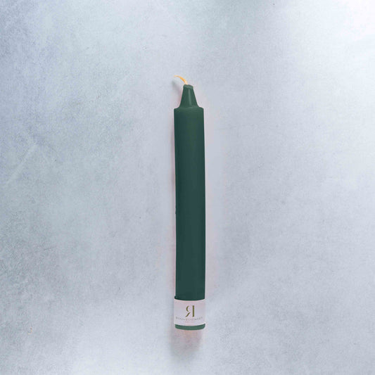 Green Taper Candle