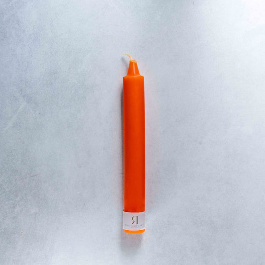 Orange Taper Candle